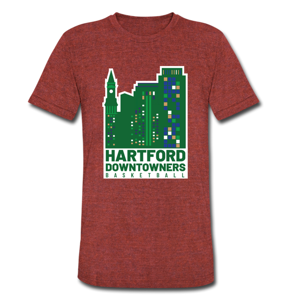Hartford Downtowners T-Shirt (Tri-Blend Super Light) - heather cranberry