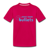 Jersey Shore Bullets T-Shirt (Youth) - dark pink