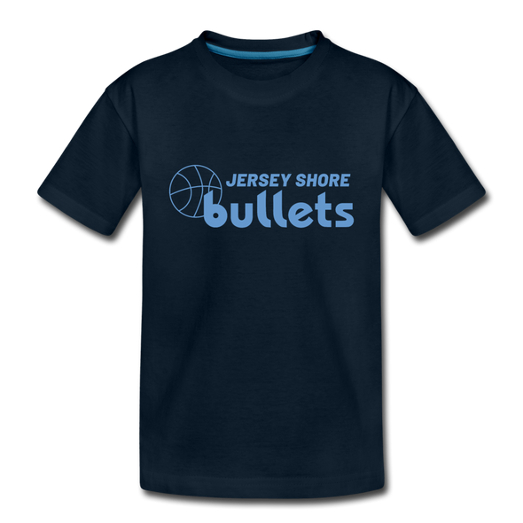 Jersey Shore Bullets T-Shirt (Youth) - deep navy