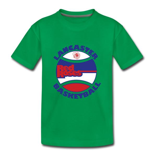 Lancaster Red Roses T-Shirt (Youth) - kelly green
