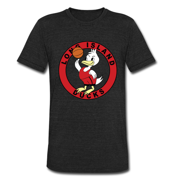 Long Island Ducks T-Shirt (Tri-Blend Super Light) - heather black