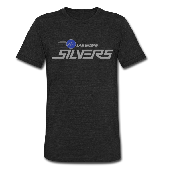Las Vegas Silvers T-Shirt (Tri-Blend Super Light) - heather black