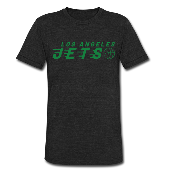 Los Angeles Jets T-Shirt (Tri-Blend Super Light) - heather black
