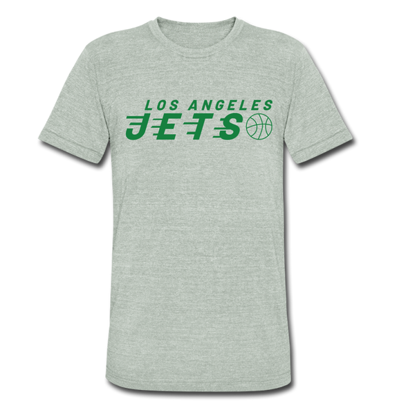 Los Angeles Jets T-Shirt (Tri-Blend Super Light) - heather gray