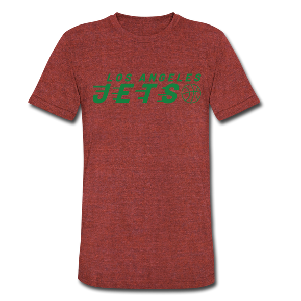 Los Angeles Jets T-Shirt (Tri-Blend Super Light) - heather cranberry