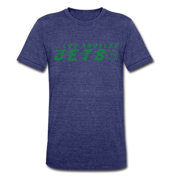 Los Angeles Jets T-Shirt (Tri-Blend Super Light) - heather indigo