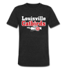 Louisville Catbirds T-Shirt (Tri-Blend Super Light) - heather black