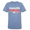 Louisville Catbirds T-Shirt (Tri-Blend Super Light) - heather Blue
