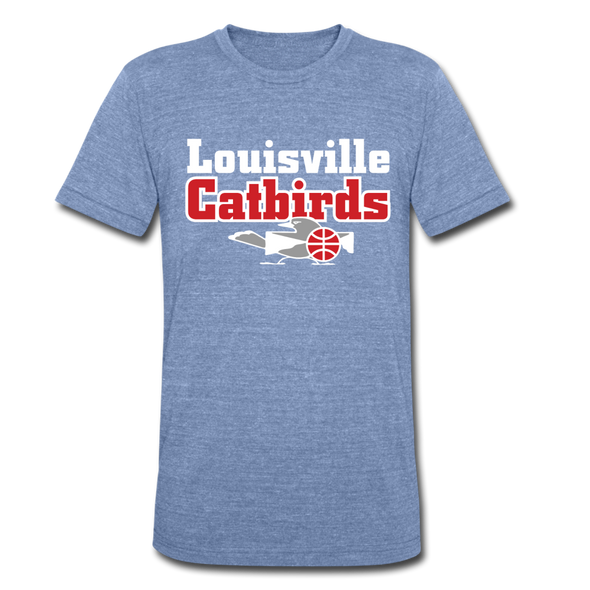 Louisville Catbirds T-Shirt (Tri-Blend Super Light) - heather Blue