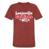 Louisville Catbirds T-Shirt (Tri-Blend Super Light) - heather cranberry
