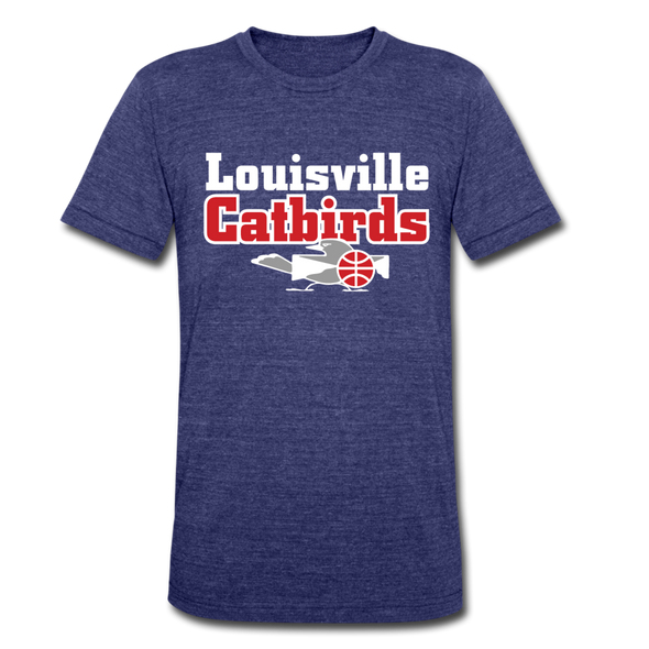 Louisville Catbirds T-Shirt (Tri-Blend Super Light) - heather indigo