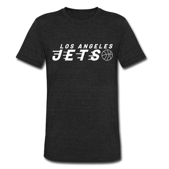 Los Angeles Jets T-Shirt (Tri-Blend Super Light) - heather black