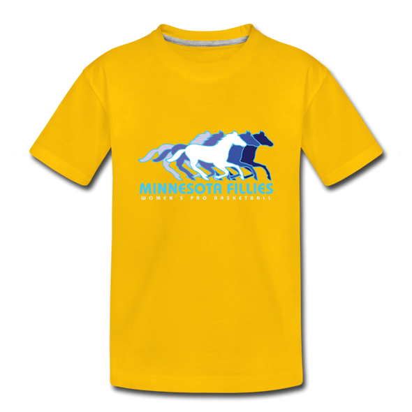 Minnesota Fillies T-Shirt (Youth) - sun yellow