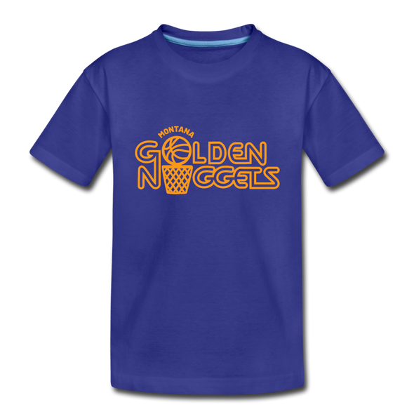 Montana Golden Nuggets T-Shirt (Youth) - royal blue