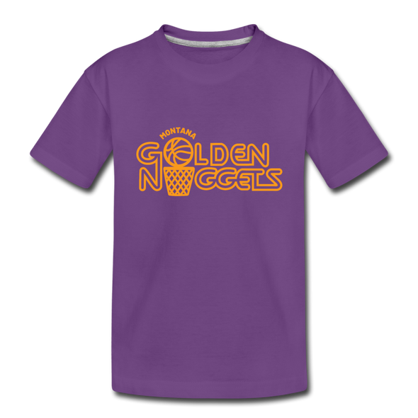 Montana Golden Nuggets T-Shirt (Youth) - purple