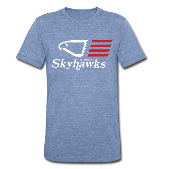 New Haven Skyhawks T-Shirt (Tri-Blend Super Light) - heather Blue