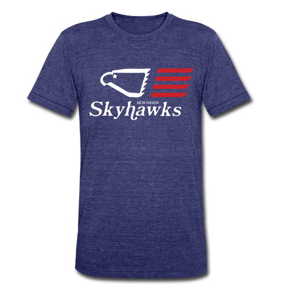 New Haven Skyhawks T-Shirt (Tri-Blend Super Light) - heather indigo