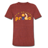 New Orleans Pride T-Shirt (Tri-Blend Super Light) - heather cranberry
