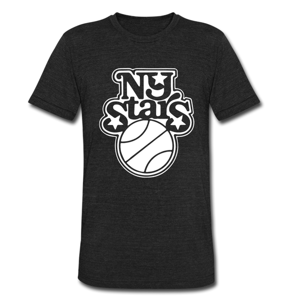 New York Stars T-Shirt (Tri-Blend Super Light) - heather black
