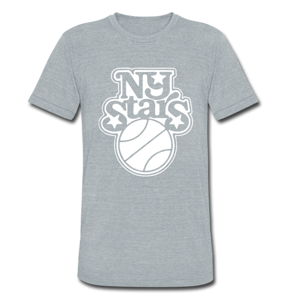 New York Stars T-Shirt (Tri-Blend Super Light) - heather gray
