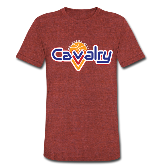 OKC Cavalry T-Shirt (Tri-Blend Super Light) - heather cranberry