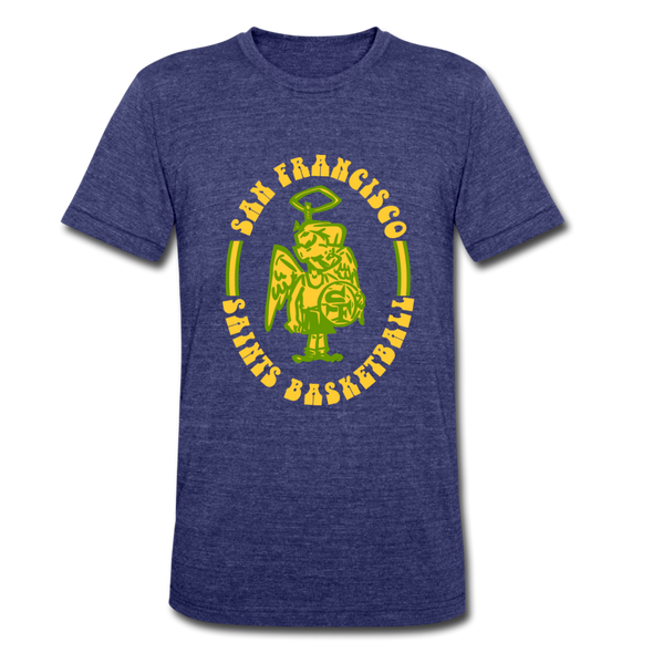 San Francisco Saints T-Shirt (Tri-Blend Super Light) - heather indigo