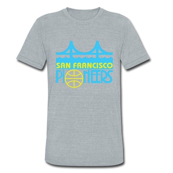 San Francisco Pioneers T-Shirt (Tri-Blend Super Light) - heather gray