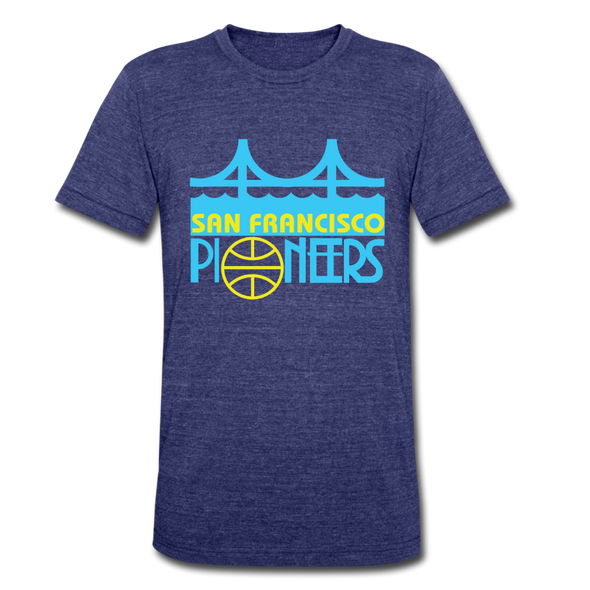 San Francisco Pioneers T-Shirt (Tri-Blend Super Light) - heather indigo
