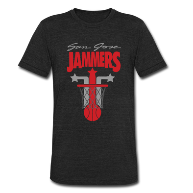 San Jose Jammers T-Shirt (Tri-Blend Super Light) - heather black