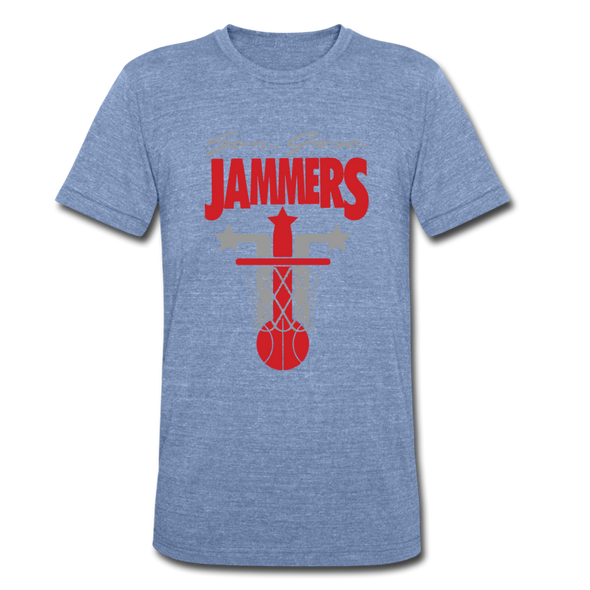 San Jose Jammers T-Shirt (Tri-Blend Super Light) - heather Blue
