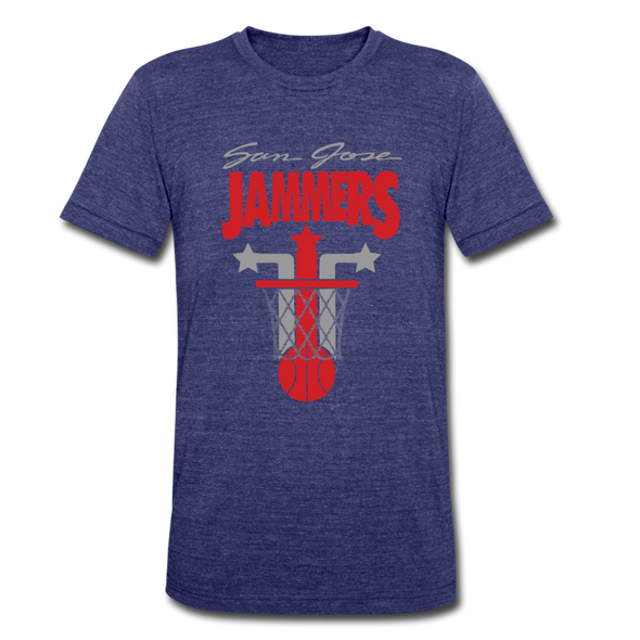 San Jose Jammers T-Shirt (Tri-Blend Super Light) - heather indigo