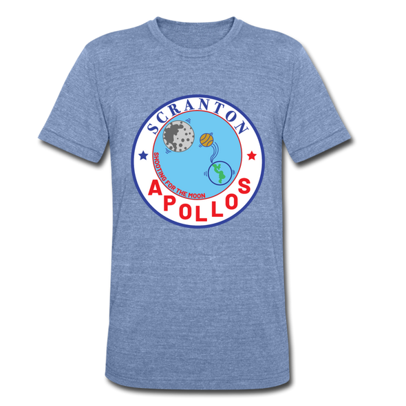 Scranton Apollos T-Shirt (Tri-Blend Super Light) - heather Blue
