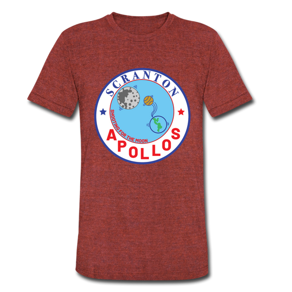 Scranton Apollos T-Shirt (Tri-Blend Super Light) - heather cranberry