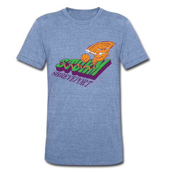 Shreveport Storm T-Shirt (Tri-Blend Super Light) - heather Blue