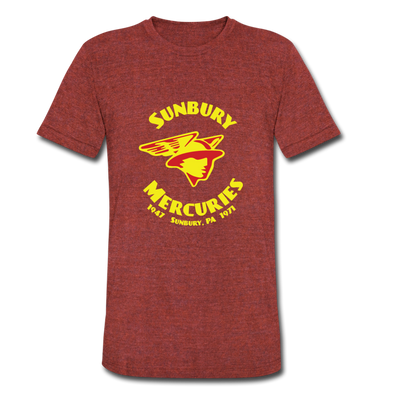 Sunbury Mercuries T-Shirt (Tri-Blend Super Light) - heather cranberry