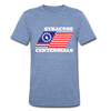 Syracuse Centennials T-Shirt (Tri-Blend Super Light) - heather Blue
