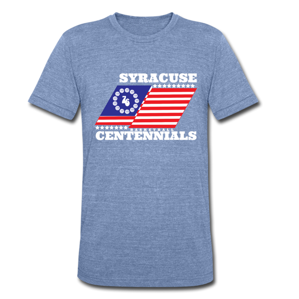 Syracuse Centennials T-Shirt (Tri-Blend Super Light) - heather Blue
