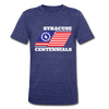 Syracuse Centennials T-Shirt (Tri-Blend Super Light) - heather indigo