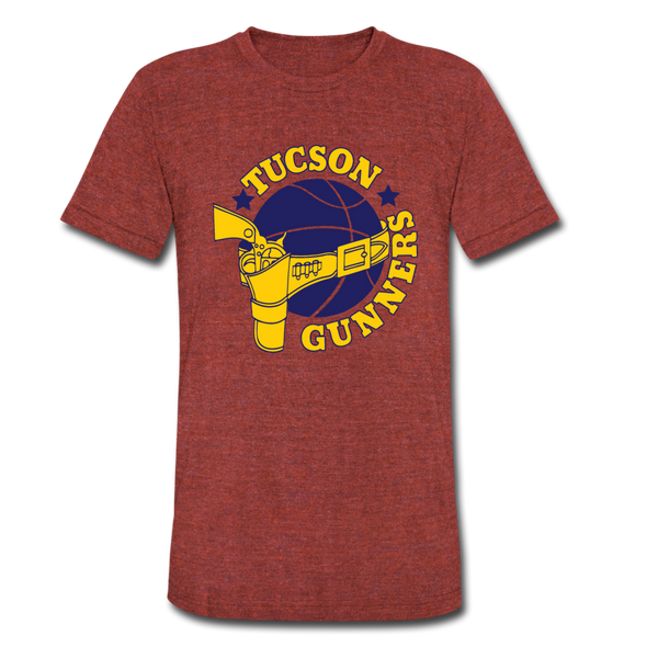 Tucson Gunners T-Shirt (Tri-Blend Super Light) - heather cranberry