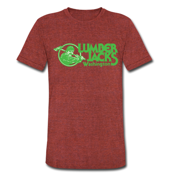 Washington Lumberjacks T-Shirt (Tri-Blend Super Light) - heather cranberry