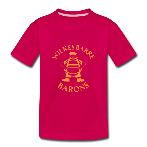 Wilkes Barre Barons T-Shirt (Youth) - dark pink