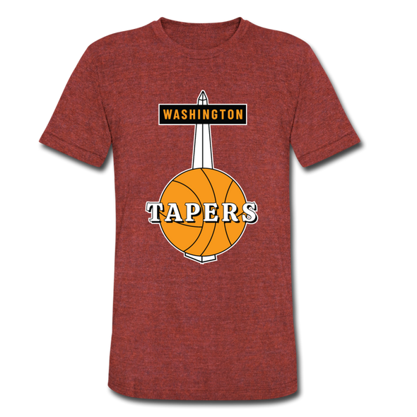 Washington Tapers T-Shirt (Tri-Blend Super Light) - heather cranberry