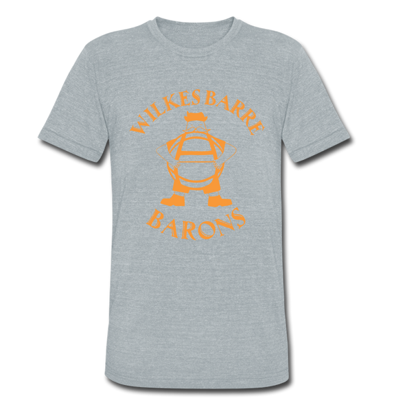 Wilkes Barre Barons T-Shirt (Tri-Blend Super Light) - heather gray