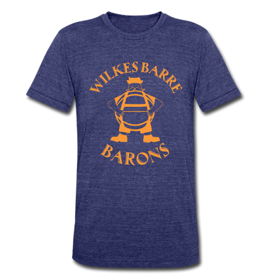 Wilkes Barre Barons T-Shirt (Tri-Blend Super Light) - heather indigo