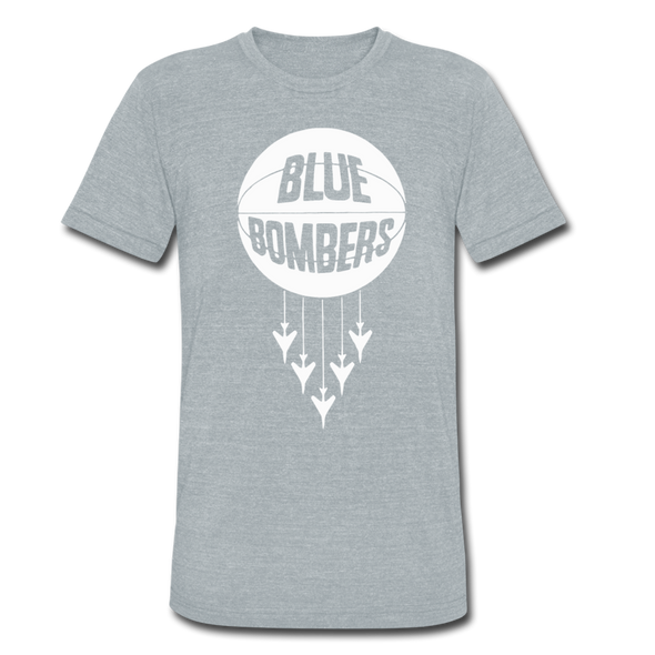 Wilmington Blue Bombers T-Shirt (Tri-Blend Super Light) - heather gray