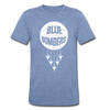 Wilmington Blue Bombers T-Shirt (Tri-Blend Super Light) - heather Blue