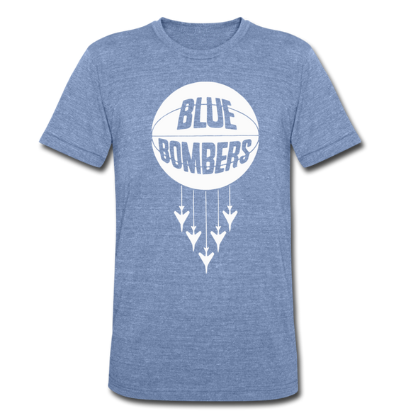 Wilmington Blue Bombers T-Shirt (Tri-Blend Super Light) - heather Blue