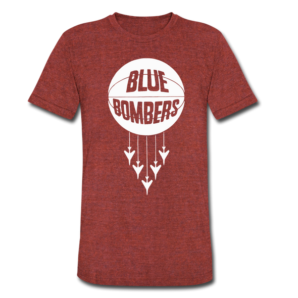 Wilmington Blue Bombers T-Shirt (Tri-Blend Super Light) - heather cranberry