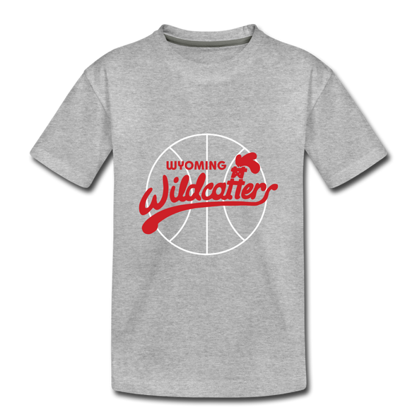 Wyoming Wildcatters T-Shirt (Youth) - heather gray
