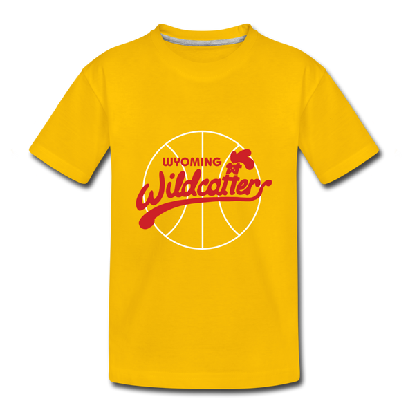 Wyoming Wildcatters T-Shirt (Youth) - sun yellow
